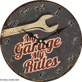 Vintage Clock My Garage My Wall Clock